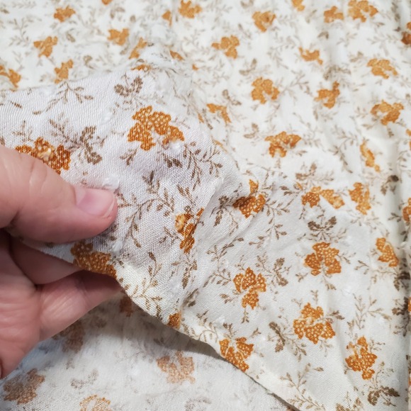 NWT My Danielle Cream Floral Peasant Tiered Maxi Dress XL Cottage Boho Flowy - Picture 2 of 10